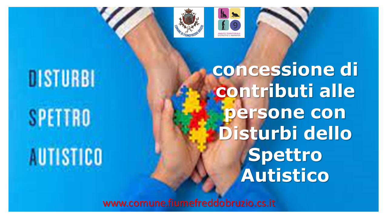 Avviso pubblico per la concessione di contributi alle persone con Disturbi dello Spettro Autistico